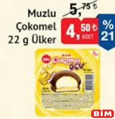 ÜLKER MUZLU ÇOKOMEL 22 G